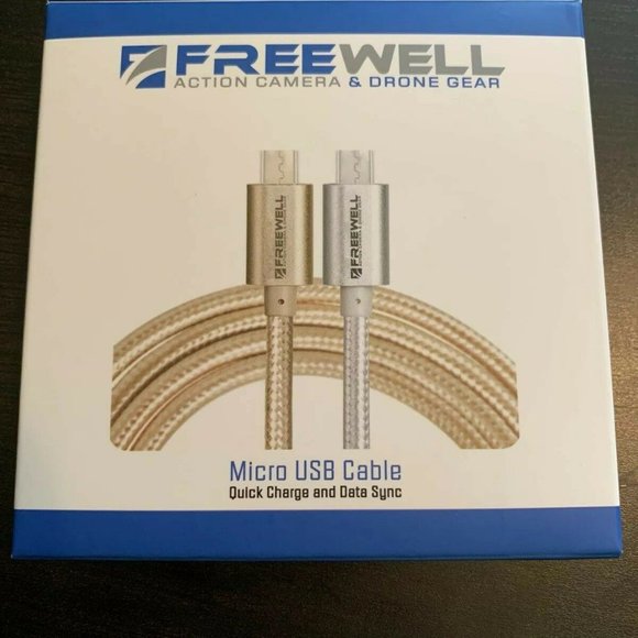 Freewell Other - Drone & Camera Freewell Micro USB Cable Gold NWT